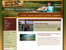 Tablet Screenshot of herrmannsfishfarm.com